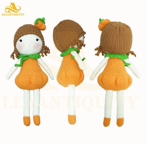 Amigurumi-Baby Girl Doll Handmade(Orange Dress) - LeaAntiquity