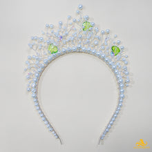 Load image into Gallery viewer, Bridal Tiara Handmade Crystal Crown - LeaAntiquity
